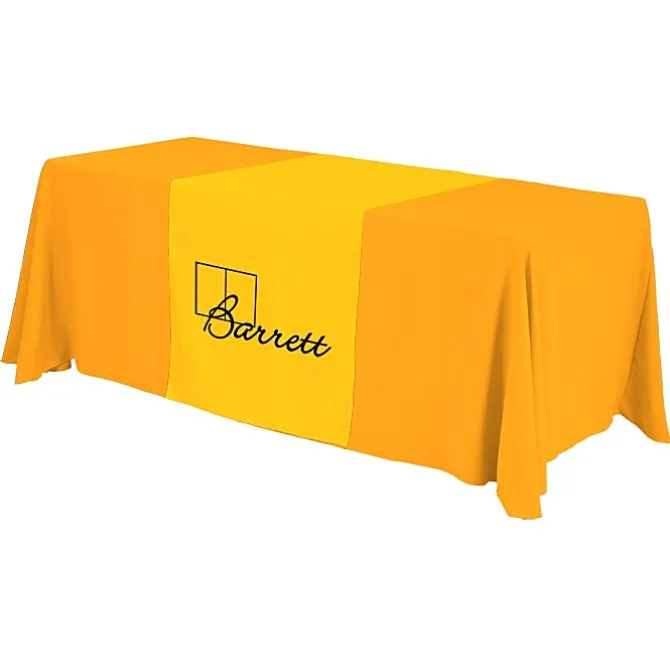 Serged 6-foot Closed-Back Table Throw and Runner Kit - 24 hr
