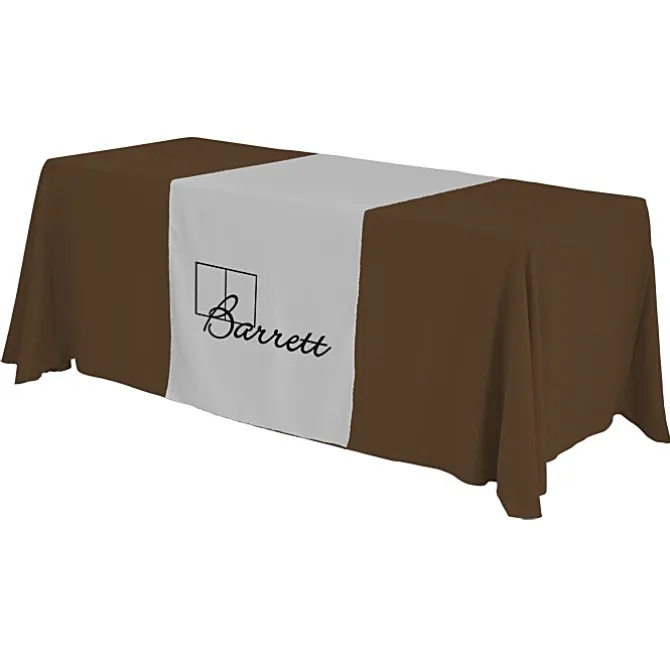 Serged 6-foot Closed-Back Table Throw and Runner Kit - 24 hr