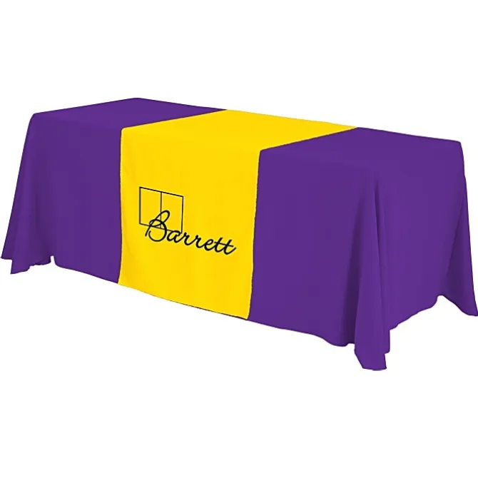 Serged 6-foot Closed-Back Table Throw and Runner Kit - 24 hr