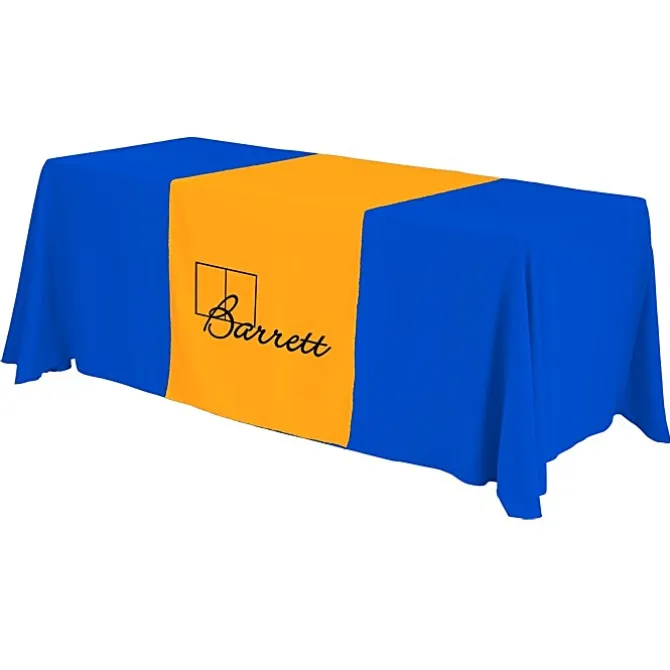 Serged 6-foot Closed-Back Table Throw and Runner Kit - 24 hr