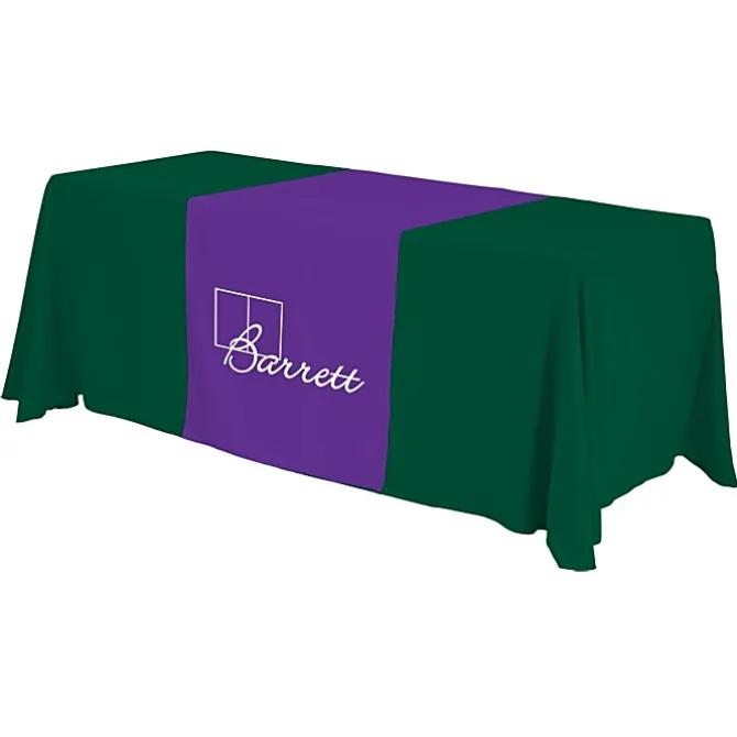 Serged 6-foot Closed-Back Table Throw and Runner Kit - 24 hr