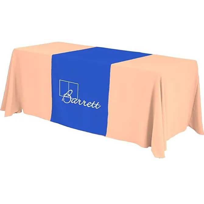 Serged 6-foot Closed-Back Table Throw and Runner Kit - 24 hr
