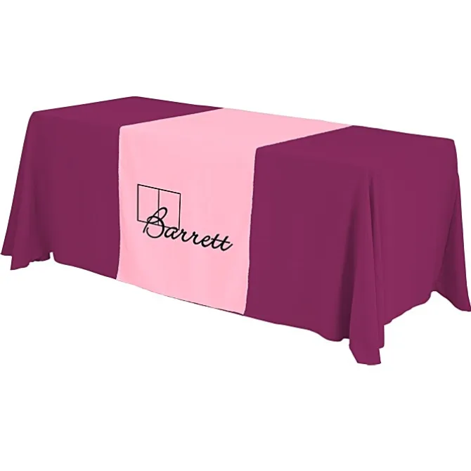 Serged 6-foot Closed-Back Table Throw and Runner Kit - 24 hr