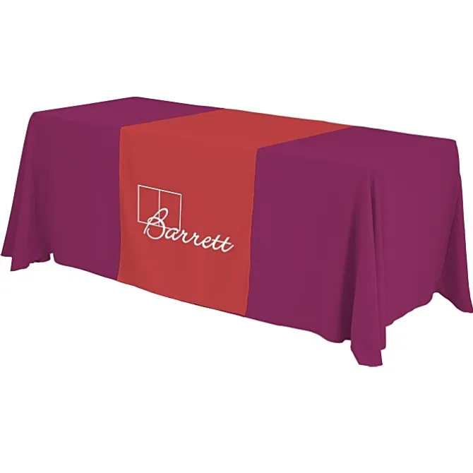 Serged 6-foot Closed-Back Table Throw and Runner Kit - 24 hr