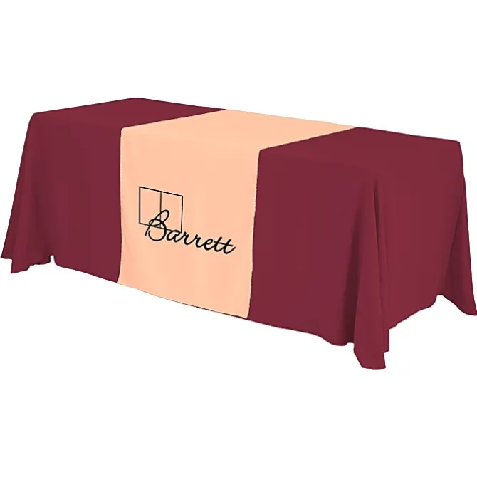 Serged 6-foot Closed-Back Table Throw and Runner Kit - 24 hr