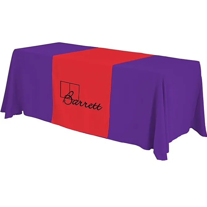 Serged 6-foot Closed-Back Table Throw and Runner Kit - 24 hr