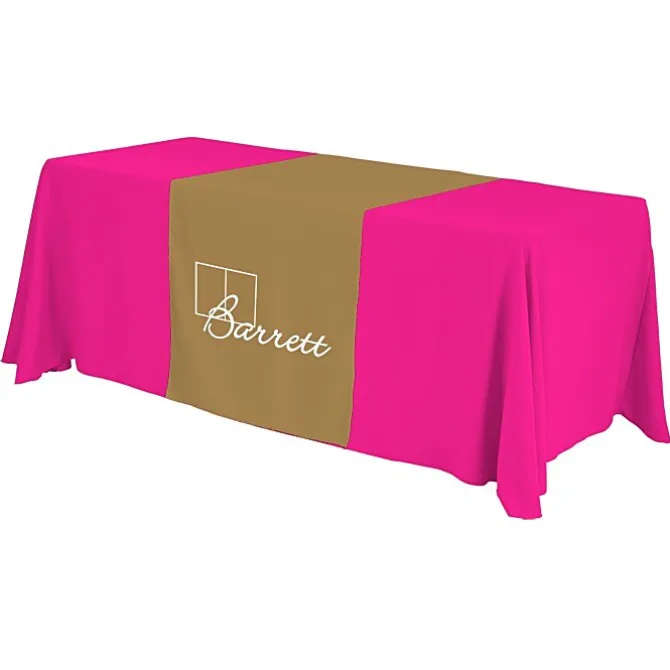 Serged 6-foot Closed-Back Table Throw and Runner Kit - 24 hr