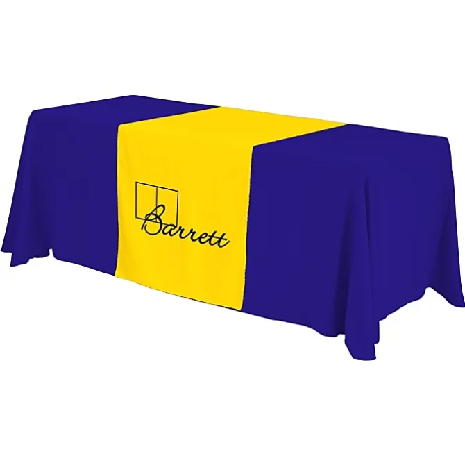 Serged 6-foot Closed-Back Table Throw and Runner Kit - 24 hr