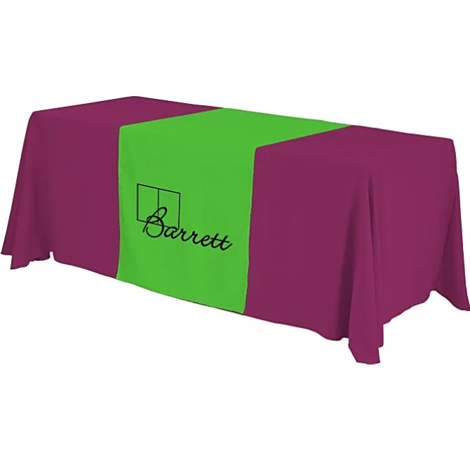 Serged 6-foot Closed-Back Table Throw and Runner Kit - 24 hr