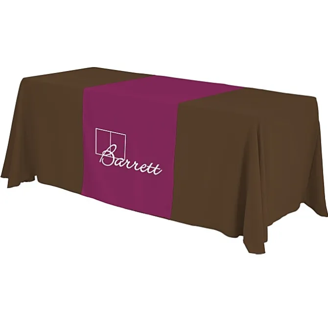 Serged 6-foot Closed-Back Table Throw and Runner Kit - 24 hr