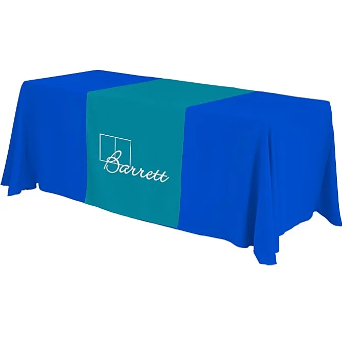 Serged 6-foot Closed-Back Table Throw and Runner Kit - 24 hr