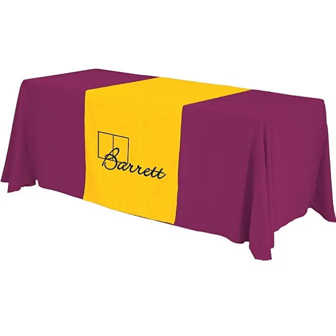 Serged 6-foot Closed-Back Table Throw and Runner Kit - 24 hr