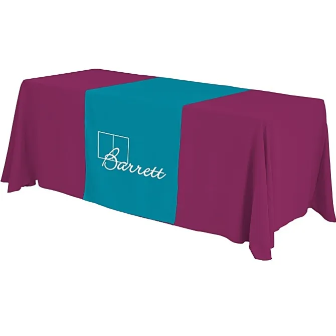 Serged 6-foot Closed-Back Table Throw and Runner Kit - 24 hr