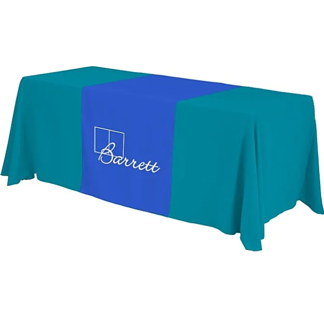 Serged 6-foot Closed-Back Table Throw and Runner Kit - 24 hr