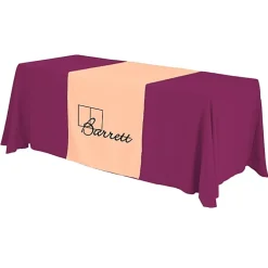 Serged 6-foot Closed-Back Table Throw and Runner Kit - 24 hr