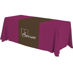 Serged 6-foot Closed-Back Table Throw and Runner Kit - 24 hr