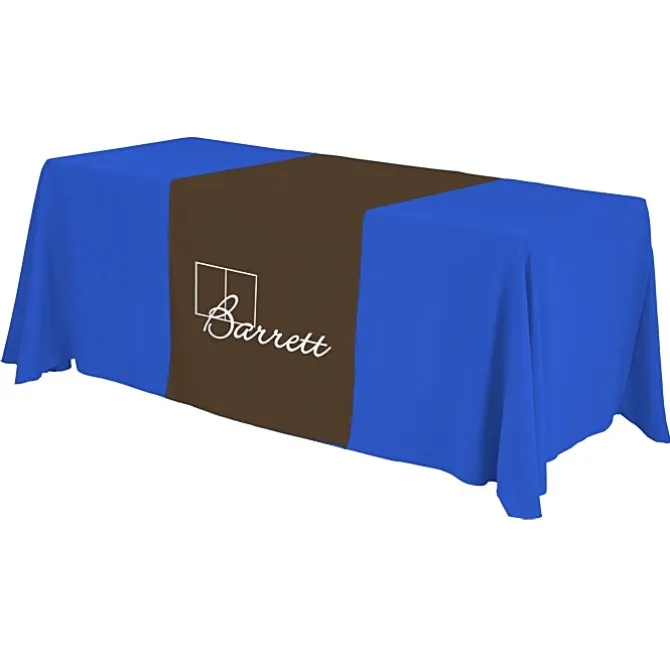 Serged 6-foot Closed-Back Table Throw and Runner Kit - 24 hr