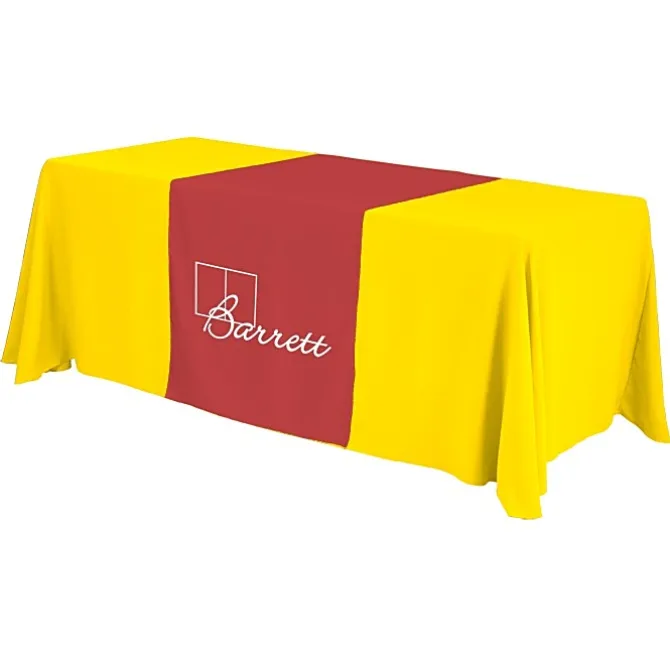 Serged 6-foot Closed-Back Table Throw and Runner Kit - 24 hr