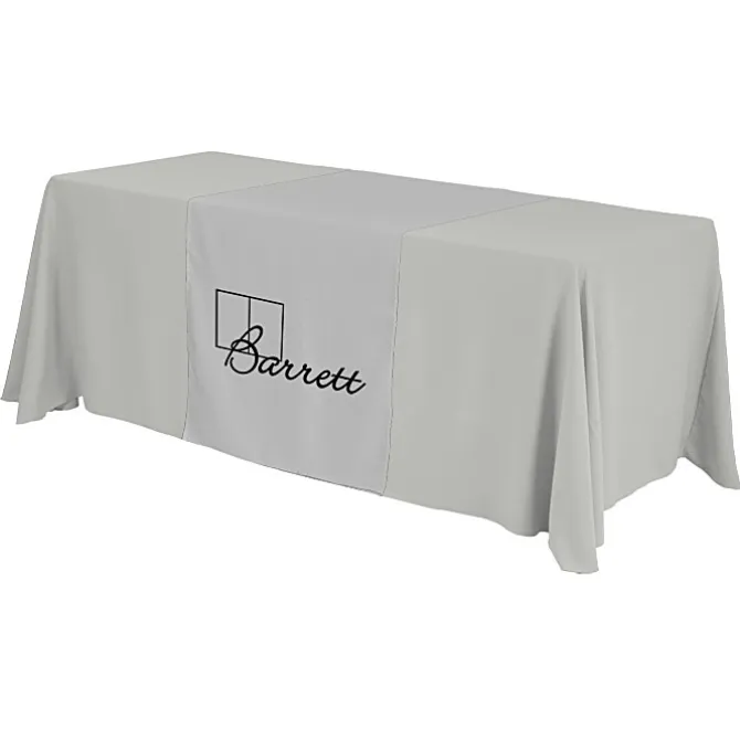 Serged 6-foot Closed-Back Table Throw and Runner Kit - 24 hr