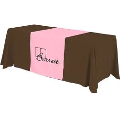 Serged 6-foot Closed-Back Table Throw and Runner Kit - 24 hr