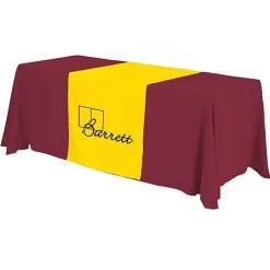 Serged 6-foot Closed-Back Table Throw and Runner Kit - 24 hr