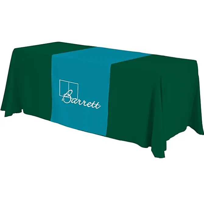 Serged 6-foot Closed-Back Table Throw and Runner Kit - 24 hr