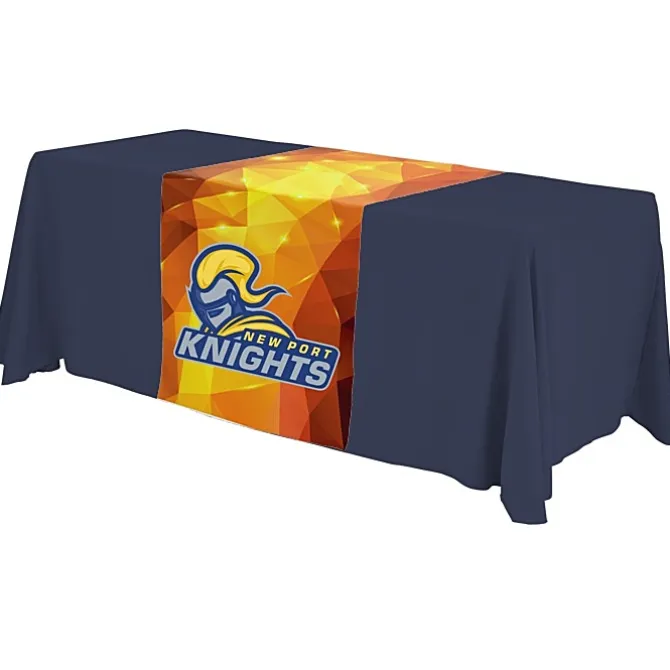 Serged 6-foot Closed-Back Table Throw and Runner Kit - Full Color