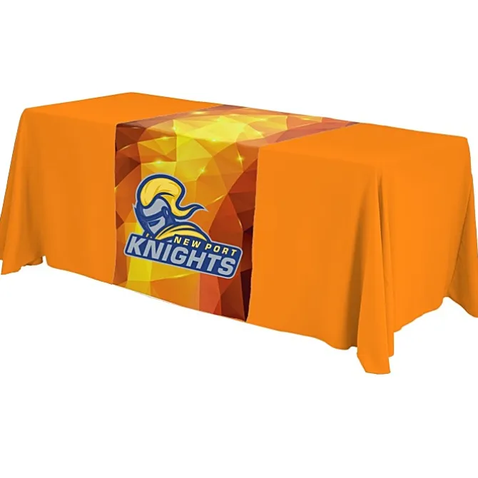 Serged 6-foot Closed-Back Table Throw and Runner Kit - Full Color