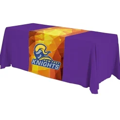 Serged 6-foot Closed-Back Table Throw and Runner Kit - Full Color