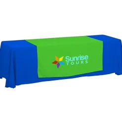 Serged 8-foot Closed-Back Table Throw and Runner Kit