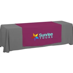 Serged 8-foot Closed-Back Table Throw and Runner Kit
