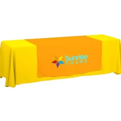 Serged 8-foot Closed-Back Table Throw and Runner Kit