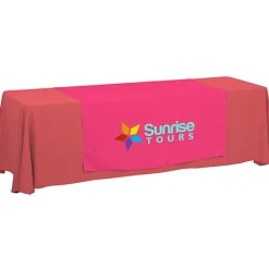 Serged 8-foot Closed-Back Table Throw and Runner Kit