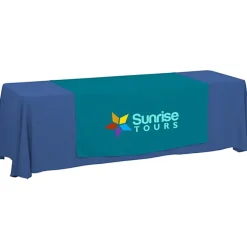Serged 8-foot Closed-Back Table Throw and Runner Kit