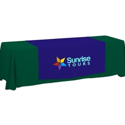 Serged 8-foot Closed-Back Table Throw and Runner Kit
