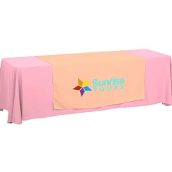Serged 8-foot Closed-Back Table Throw and Runner Kit