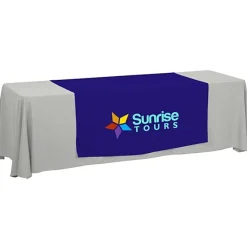 Serged 8-foot Closed-Back Table Throw and Runner Kit