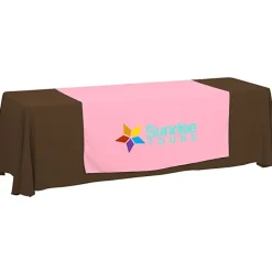 Serged 8-foot Closed-Back Table Throw and Runner Kit