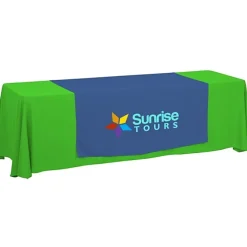 Serged 8-foot Closed-Back Table Throw and Runner Kit