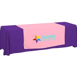 Serged 8-foot Closed-Back Table Throw and Runner Kit