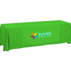 Serged 8-foot Closed-Back Table Throw and Runner Kit