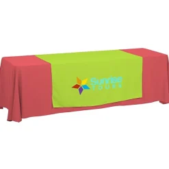Serged 8-foot Closed-Back Table Throw and Runner Kit
