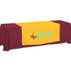 Serged 8-foot Closed-Back Table Throw and Runner Kit