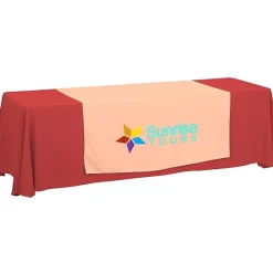 Serged 8-foot Closed-Back Table Throw and Runner Kit