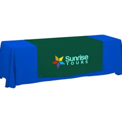 Serged 8-foot Closed-Back Table Throw and Runner Kit