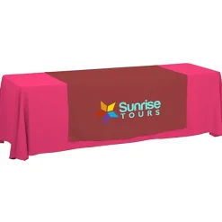 Serged 8-foot Closed-Back Table Throw and Runner Kit