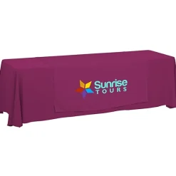 Serged 8-foot Closed-Back Table Throw and Runner Kit