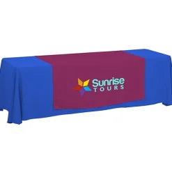 Serged 8-foot Closed-Back Table Throw and Runner Kit