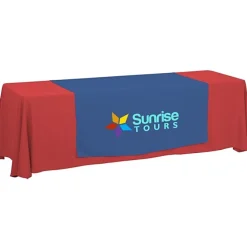 Serged 8-foot Closed-Back Table Throw and Runner Kit