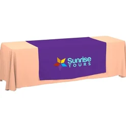 Serged 8-foot Closed-Back Table Throw and Runner Kit